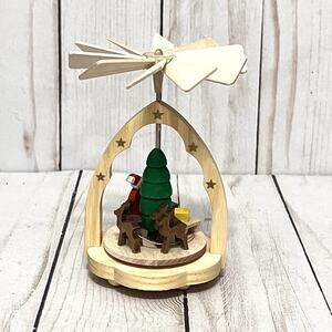 Erzgebirgische Richard Glasser Santa & Reindeer Presents Made in Germany NIB